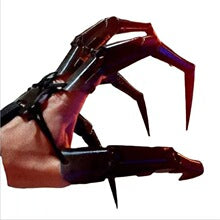 Articulated Halloween Finger Claws - Black Pair
