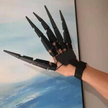 Articulated Halloween Finger Claws - Black Pair