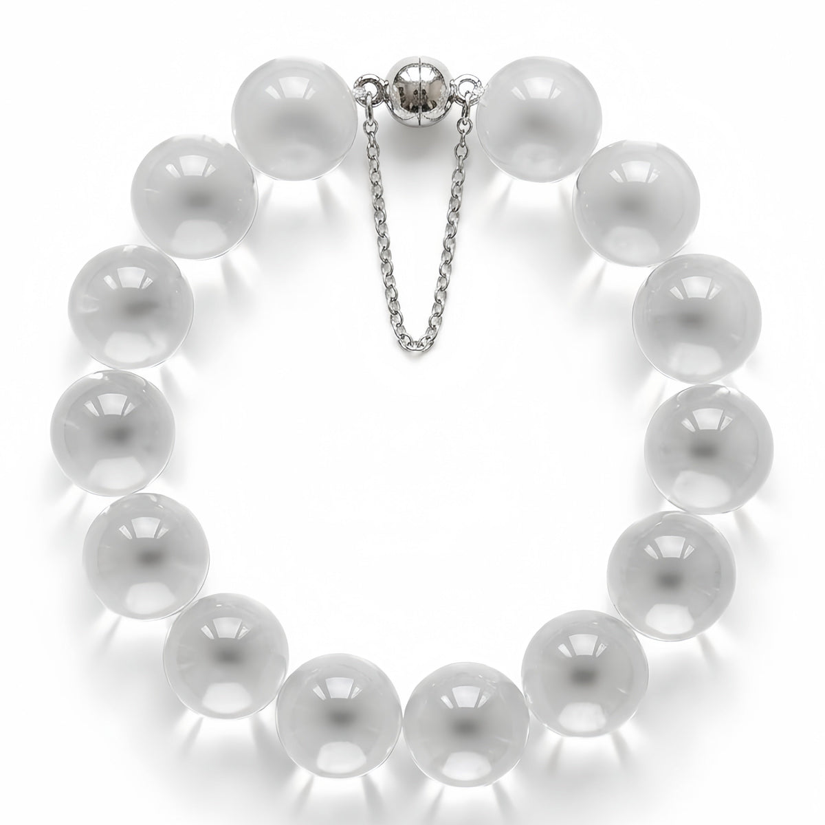 Clear bubble bead bracelet product shot