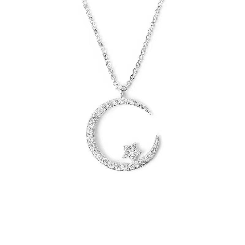 💕Bright Night: Collana Stella Di Luna🌙